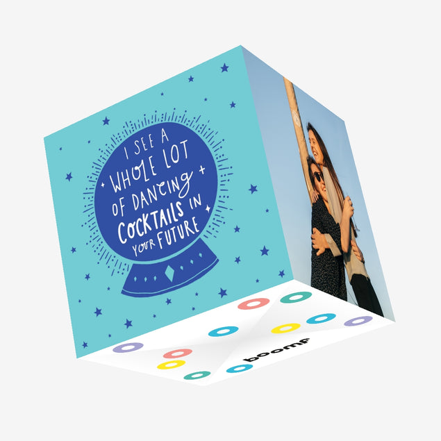 Crystal Ball Confetti-exploding Greetings Card