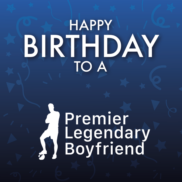 Premier League Boyfriend Football Birthday - 1