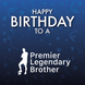 Premier League Brother Football Birthday Card
