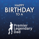 Premier League Dad Football Birthday Card