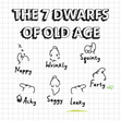 7 Dwarfs of Old Age Birthday Card - 1