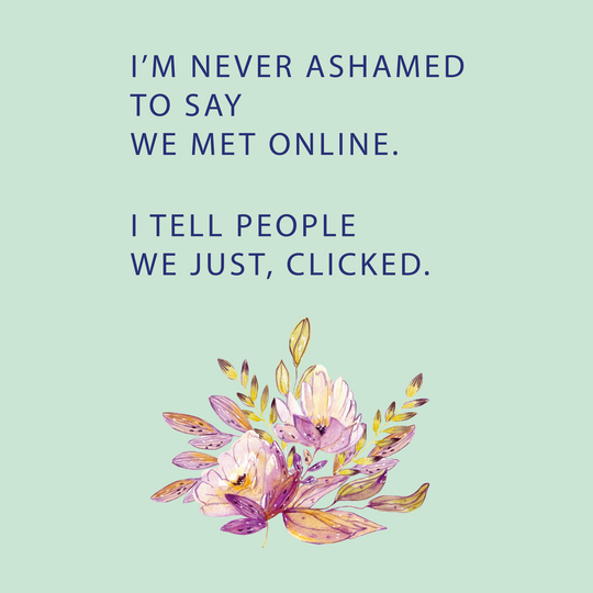 We Just, Clicked Anniversary Card