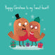 Cute Robins Tweet-Heart Christmas Card