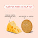 Cheese Gets A Cracker Anniversary Card