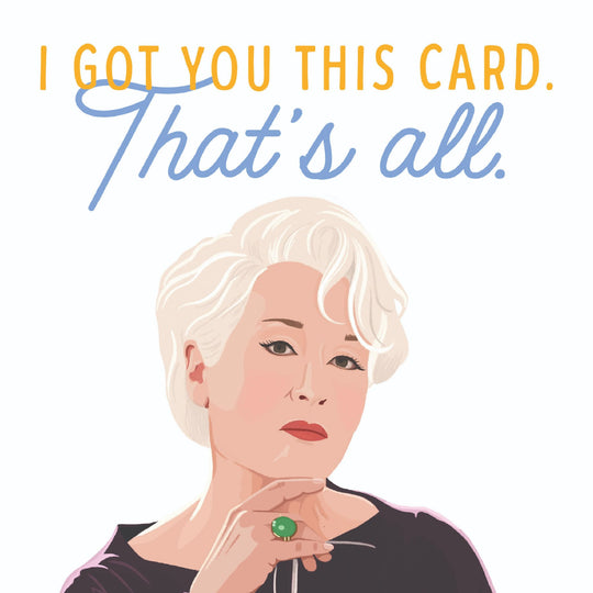 Devil Wears Prada Meryl Streep Birthday Card