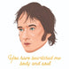 Pride And Prejudice Mr Darcy Love Card