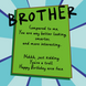 Insulting Troll Brother Birthday Card