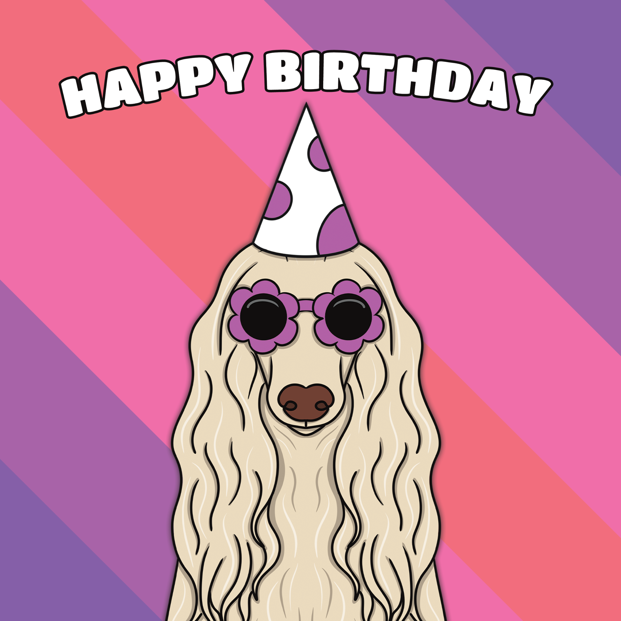 Cool Afghan Hound Dog Birthday Card Boomf cool-afghan-hound-dog-birthday-card-boomf