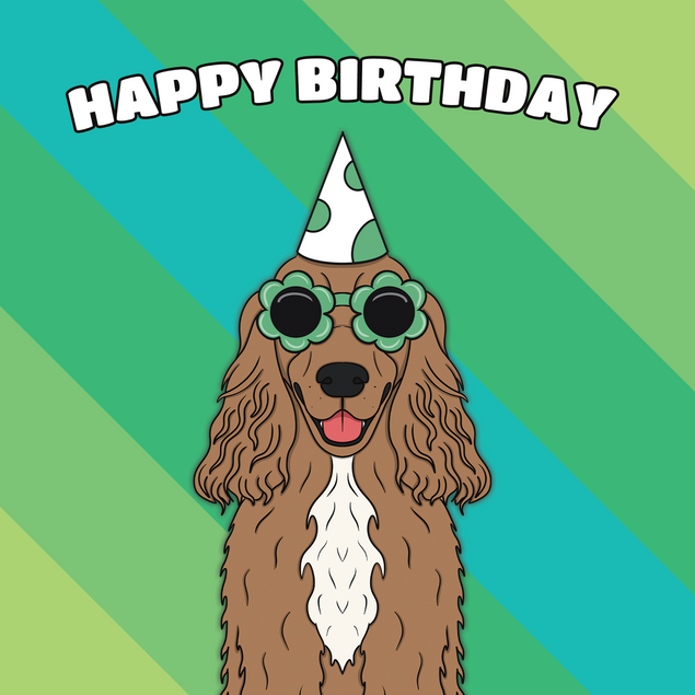Cocker Spaniel Dog Birthday - 1