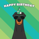 Cool Dobermann Dog Birthday Card