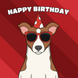 Cool Jack Russell Dog Birthday Card