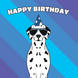 Cool Dalmatian Dog Birthday Card