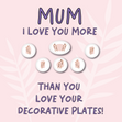 Decorative Wall Plates Mum Birthday Card - 1