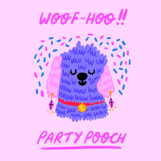 Woof-Hoo Party Pooch Card