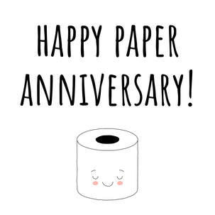 Paper anniversary first wedding anniversary marriage cute funny - 1