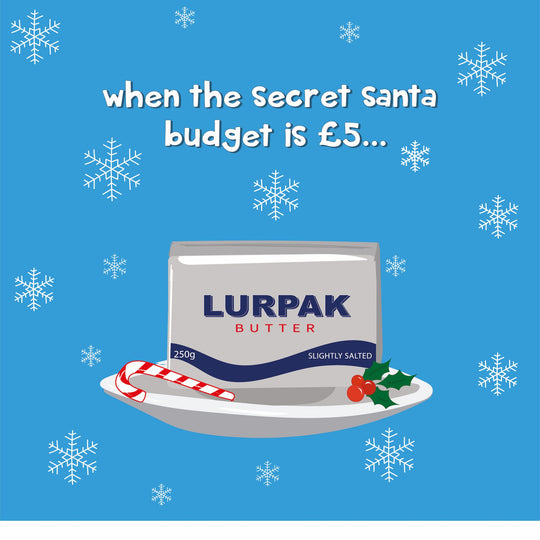 When The Secret Santa Budget Is £5 Christmas Card