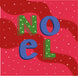 Noel Red Christmas Card