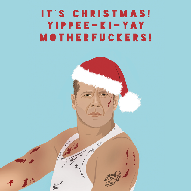 John McClane Yipee-Ki-Yay Christmas Card - 1