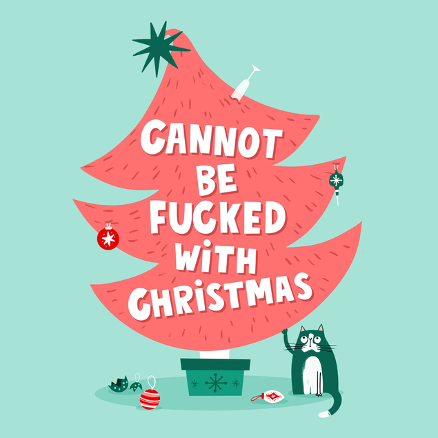 Cannot Be Fucked With Christmas Funny Christmas Card - 1