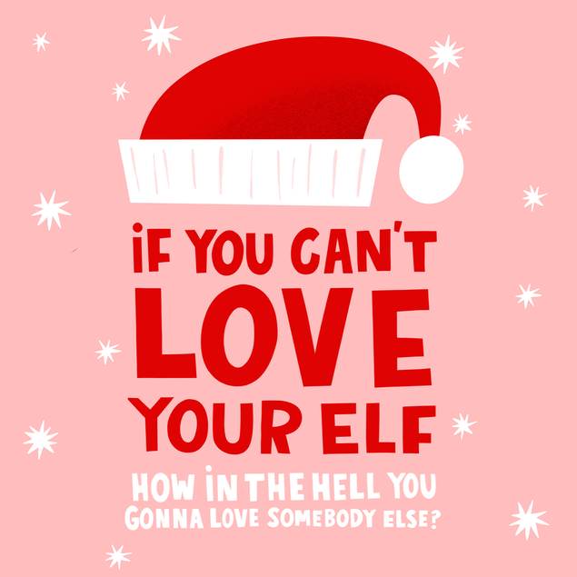 Love Your Elf Ru Paul Christmas Card - 1
