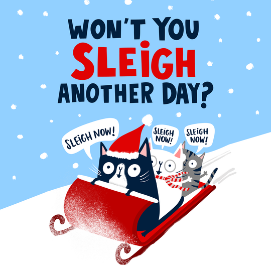 Cats East 17 Stay Another Day Christmas Card