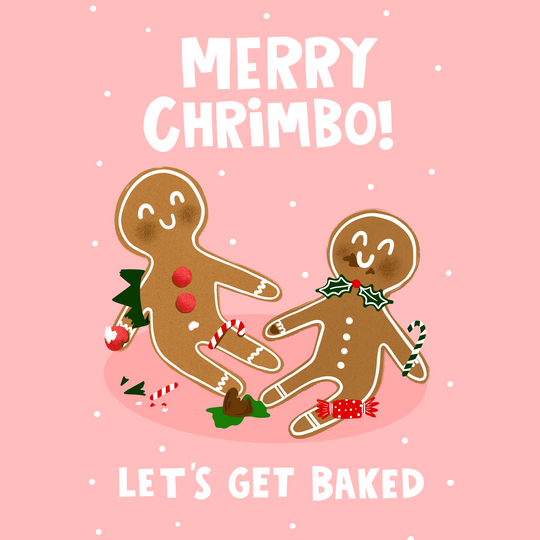 Let's Get Baked Gingerbread Christmas Card