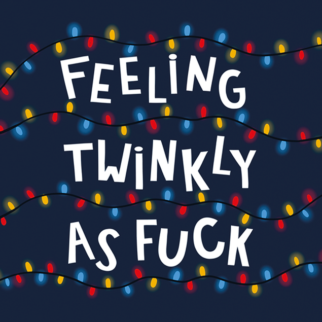 Funny Christmas Twinkly Fairy Light Card  - 1