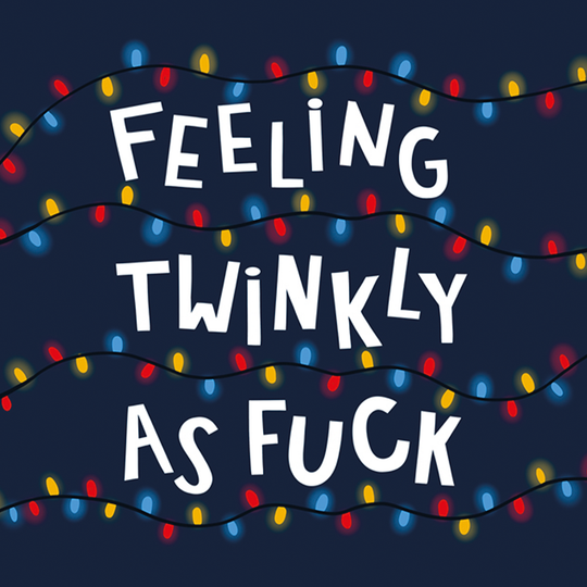Feeling Twinkly Fairy Light Christmas Card