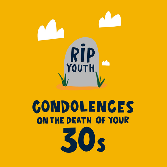 RIP Youth 40th Birthday Card