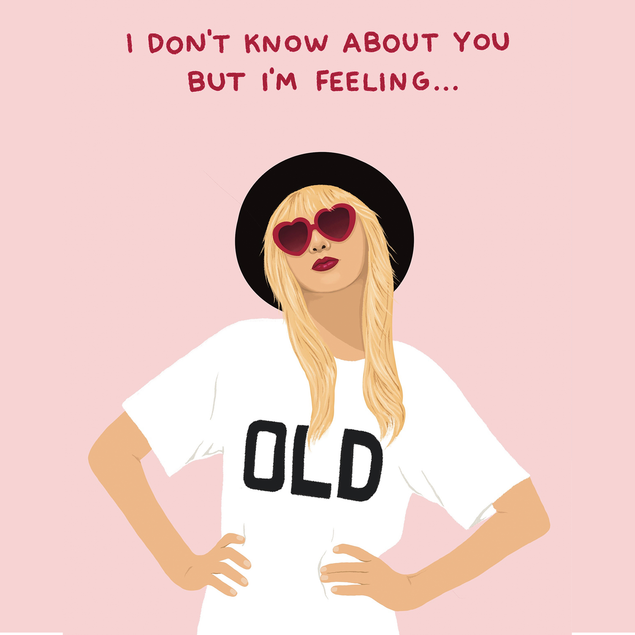 Funny Celebrity Taylor Swift Birthday Card - 1