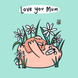 Cute Mama And Baby Bear Mother's Day Card