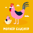 Mother Clucker Hen Pun Mother's Day Card  - 1