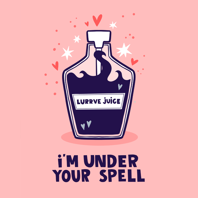 Funny Cheeky Spell Magic Valentine's Card - 1