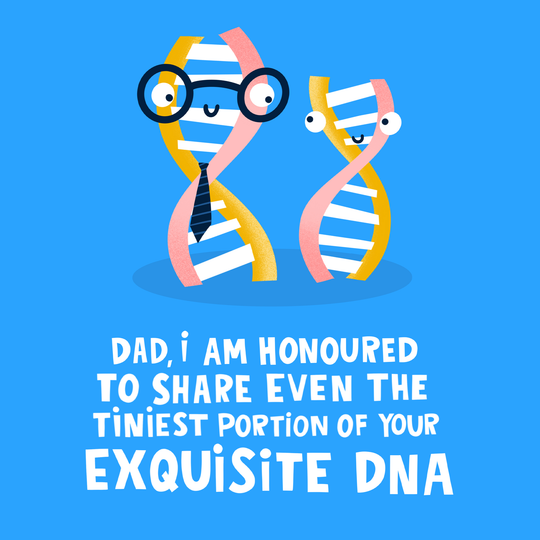 Exquisite DNA Father's Day Card