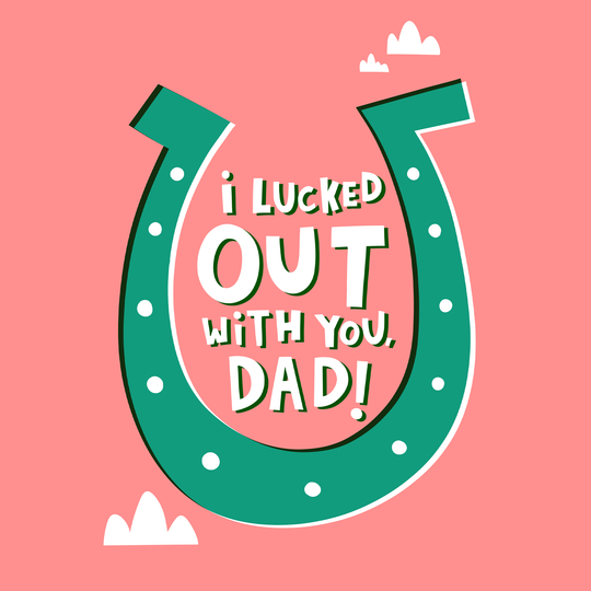 Lucky Horseshoe Father's Day Card