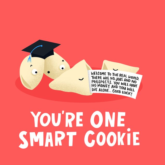 Smart Cookie Graduation Celebration Card  - 1