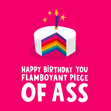 Flamboyant Piece of ASS Birthday Card - 1