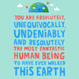 Funny Fantastic Human Thinking of You Appreciation Card - 1