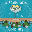 Funny Gin Christmas Card - 1