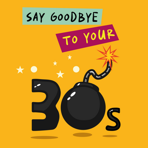 Say goodbye to your 30's exploding 40th Birthday Card - 1