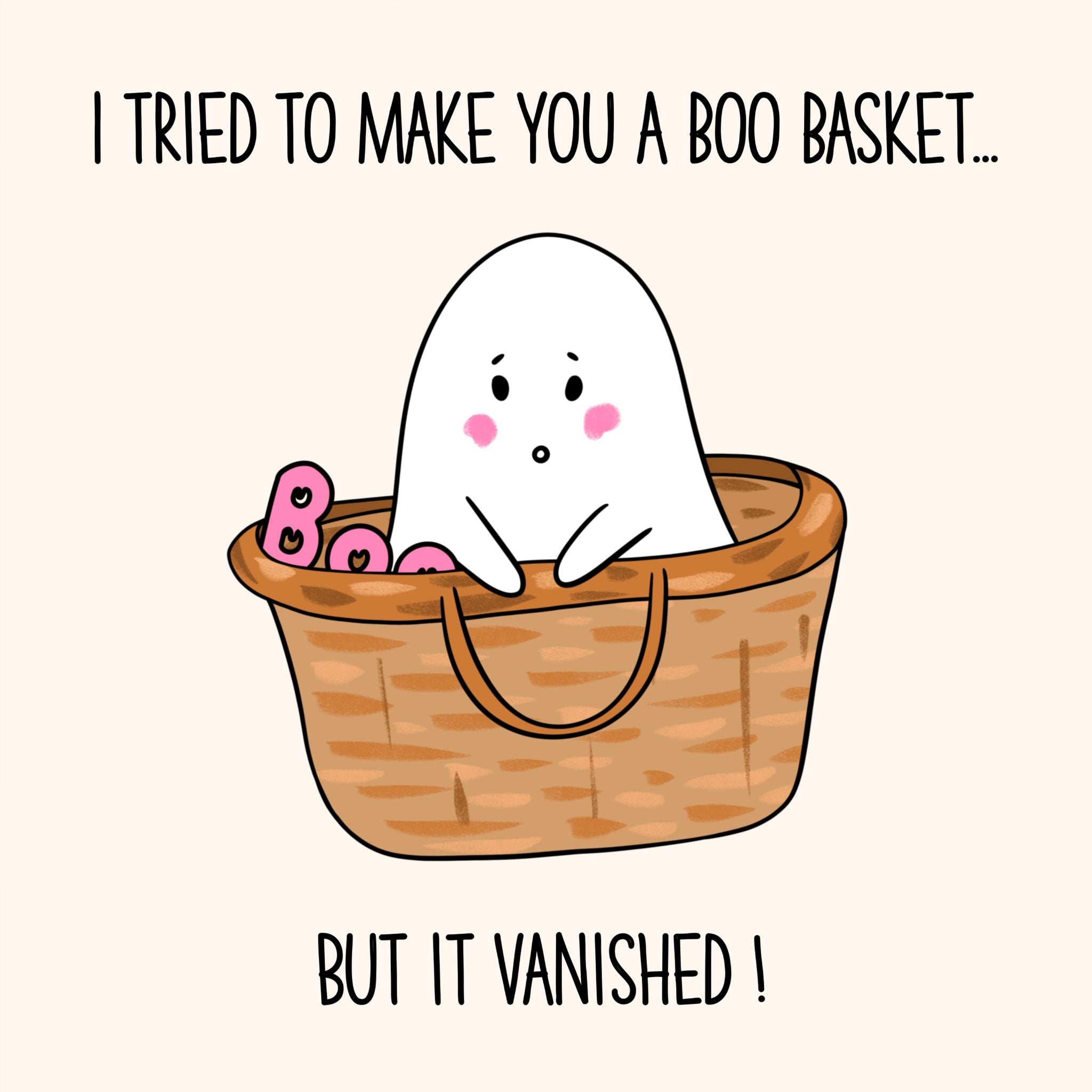 Boo Basket Halloween Card – Boomf