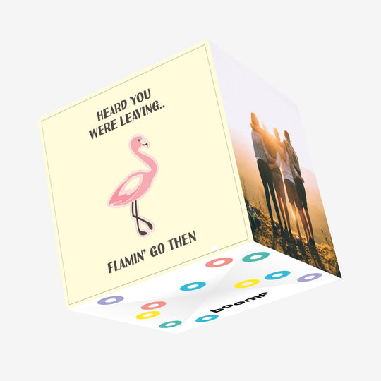 Flamin' Go Then Confetti-exploding Greetings Card