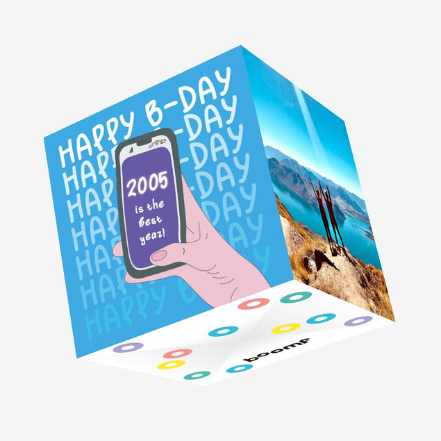 2005 Is The Best Year Birthday Confetti-exploding Greetings Card