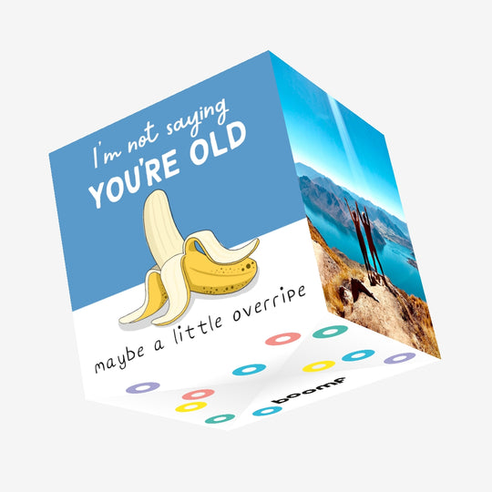 Little Overripe Banana Birthday Confetti-exploding Greetings Card