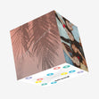 Happy Anniversary Palm Tree Shadow Confetti-exploding Greetings Card
