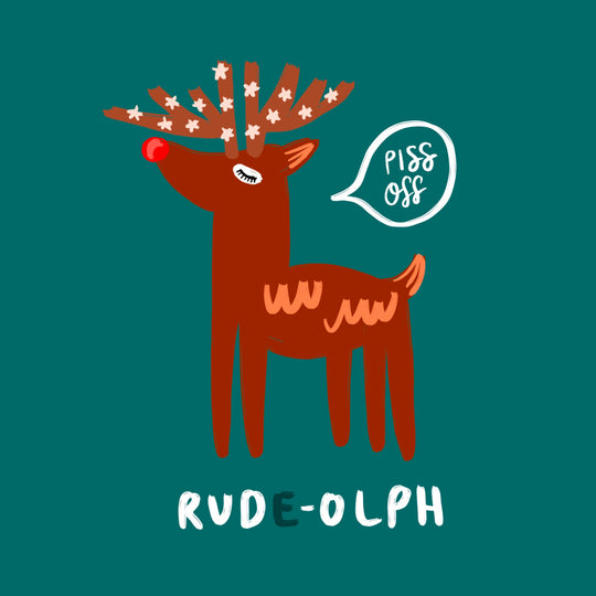 Rude-olph Christmas Card