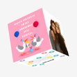 Seagulls Girl Friend Birthday Confetti-exploding Greetings Card