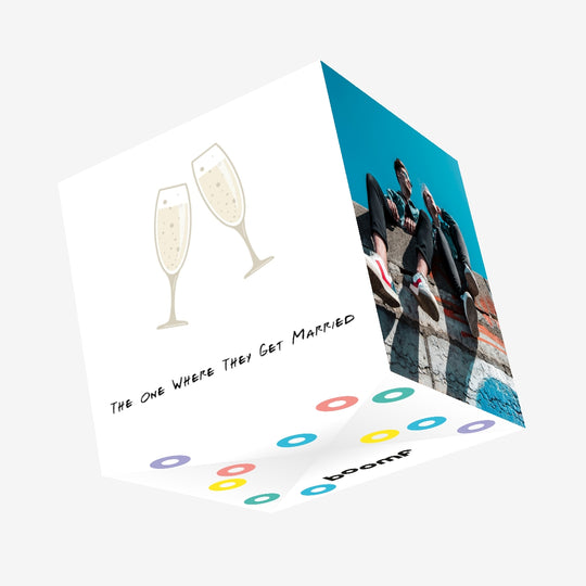The One Where They Get Married Confetti-exploding Greetings Card