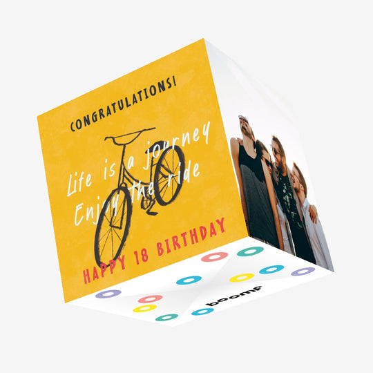 Happy Birthday Congratulations Confetti-exploding Greetings Card