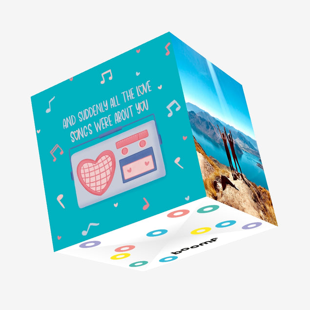 All The Love Songs About You Confetti-exploding Greetings Card